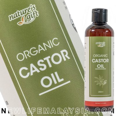 Pure Castor Oil - 250ml Organic Hexane-Free Anti-Inflammatory, Hair Growth, Skin Moisturizer, Joint Relief