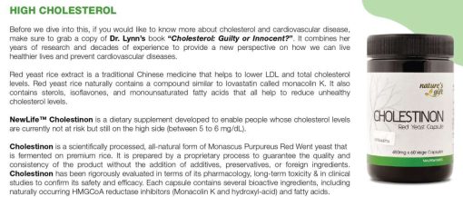 Cholestinon - Red Yeast Rice Supplement Lower Cholesterol & Promote Heart Health - Image 6