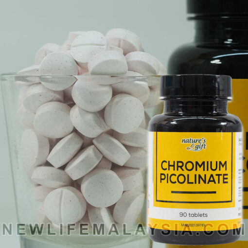 Chromium Picolinate - 90 Tablets Blood Sugar Control, Weight Loss, Lowers Cholesterol, Fights Acne