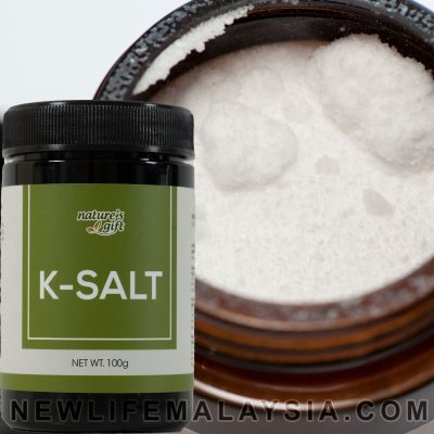 K Salt Potassium - 100gm Electrolyte Balance, Heart Health, Blood pressure, Water Retention, Remove Excess Water in Cells