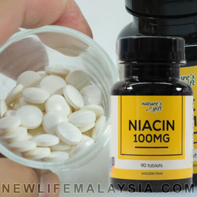 Niacin (Vitamin B3) - 90 Tablets, Supports Circulation, Skin Health, Nervous System, Digestion