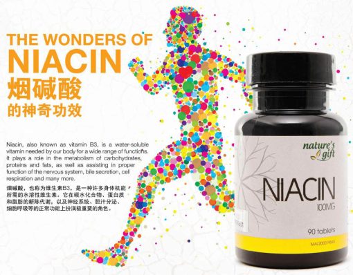 Niacin (Vitamin B3) - 90 Tablets, Supports Circulation, Skin Health, Nervous System, Digestion - Image 8