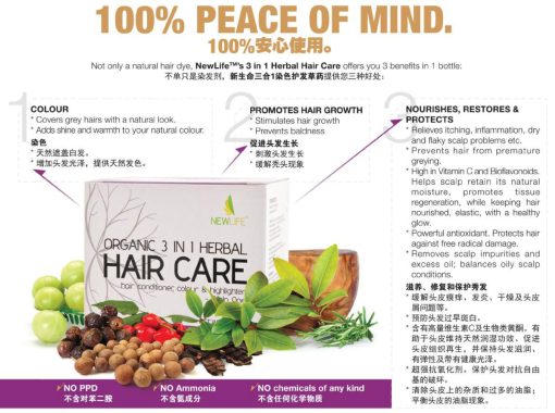 Hair Dye 100% Organic 11 Herbs 150g Pure Natural Color Healthy Chemical Free, Grey Coverage, Vibrant Shades, Nourishing - Image 5