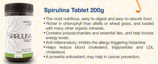 Spirulina Tablets 200gm - High Protein Vitamins Iron Antioxidants Boosts Immunity Energy Vegan Friendly Chlorophyll - Image 5