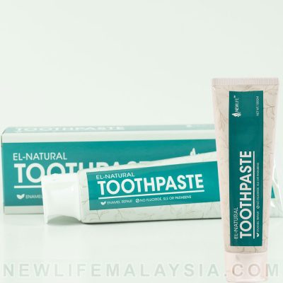 Toothpaste El-Natural - No Fluoride, 100g, Natural Ingredients, Antibacterial, Prevents Tooth Decay, Freshens Breath, Heals Gums
