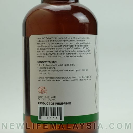 Extra Virgin Coconut Oil - 100% Organic Cold Pressed, 500ml for Cooking, Massage Hair & Skin, Pure & Natural - Image 3